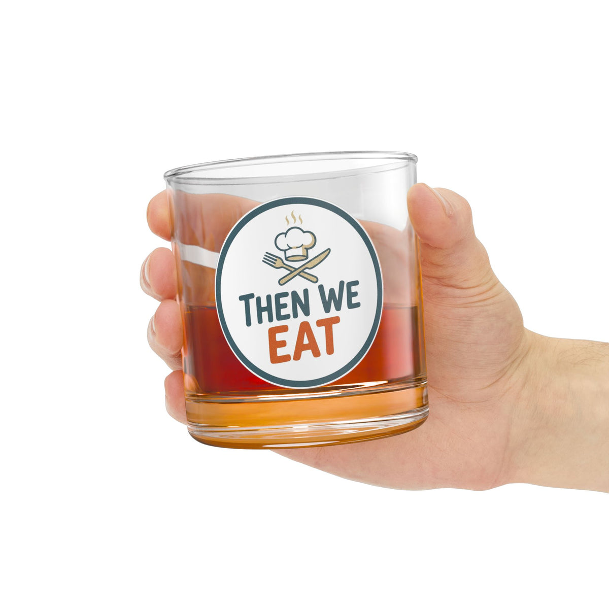Then We Eat Official Chef Logo Rocks Glass