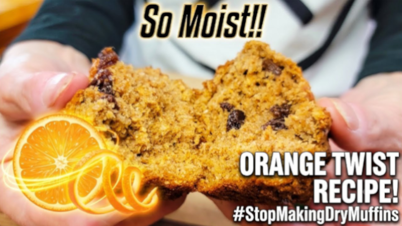 Never Eat Dry Bran Muffins Again! (Secret Orange Twist)