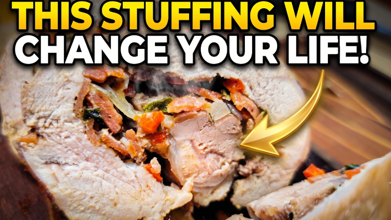 The Ultimate Pizza Stuffed Pork Tenderloin