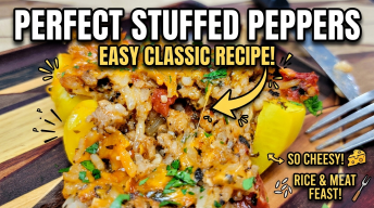 Easy & Cheesy Stuffed Bell Peppers (Classic Recipe!)